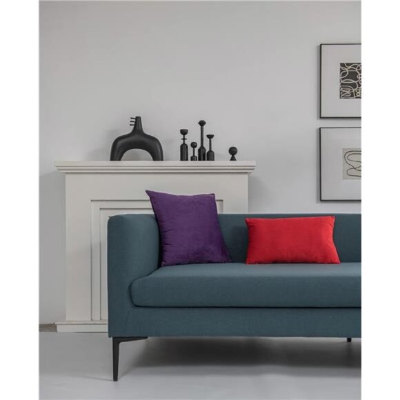 18x18 Throw Pillow Cases Purple: 2 Pack Cozy Soft Velvet Square Decorative - Picture 4 of 7